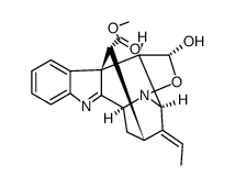 (5S)-4,5-Epoxy-5-hydroxy-6α,21-cyclo-4,5-secoakuammilan-17-oic acid methyl ester Structure