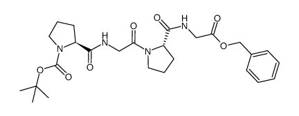 Boc-Pro-Gly-Pro-Gly-OBzl Structure