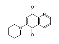 6-(N-piperidinyl)quinoline-5,8-dione结构式