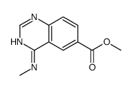 4-(甲基氨基)喹唑啉-6-羧酸甲酯结构式