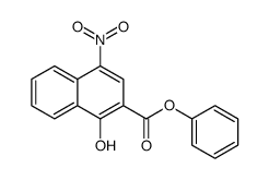 phenyl 1-hydroxy-4-nitro-2-naphthoate结构式