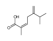 cis-2,6-dimethyl-5-methylenehept-2-enoic acid结构式