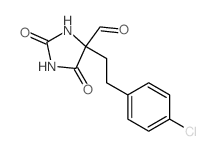 4-[2-(4-chlorophenyl)ethyl]-2,5-dioxo-imidazolidine-4-carbaldehyde结构式