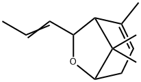 2,8,8-Trimethyl-7-(1-propenyl)-6-oxabicyclo[3.2.1]oct-2-ene structure