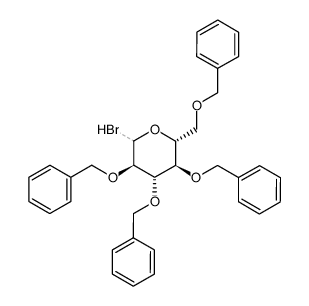 2,3,4,6-tetra-O-benzyl-α/β-D-glucopyranosyl bromide结构式