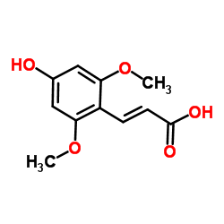 2,6-DIMETHOXY-4-HYDROXYCINNAMIC ACID structure