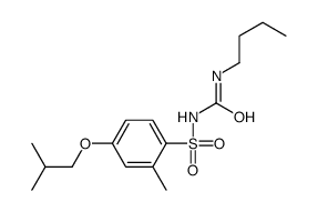 1-butyl-3-[2-methyl-4-(2-methylpropoxy)phenyl]sulfonylurea结构式