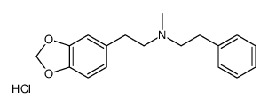 N-[2-(1,3-benzodioxol-5-yl)ethyl]-N-methyl-2-phenylethanamine,hydrochloride结构式