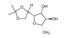 5,6-O-isopropylidene-D-glucofuranose Structure