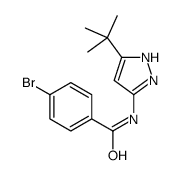 4-bromo-N-(5-tert-butyl-1H-pyrazol-3-yl)benzamide Structure