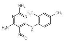 N4-(2,4-dimethylphenyl)-5-nitroso-pyrimidine-2,4,6-triamine structure