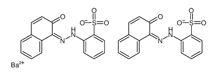 Bis[2-[(2-hydroxy-1-naphthalenyl)azo]benzenesulfonic acid]barium salt结构式