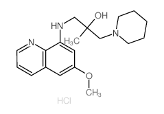 1-Piperidineethanol,a-[[(6-methoxy-8-quinolinyl)amino]methyl]-a-methyl-, hydrochloride (1:2) picture