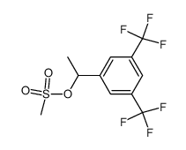 1-(3,5-bis(trifluoromethyl)phenyl)ethyl methanesulfonate结构式