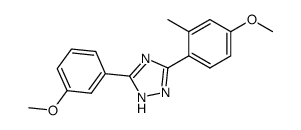 3-(4-Methoxy-o-tolyl)-5-(3-methoxyphenyl)-1H-1,2,4-triazole Structure