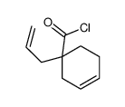 3-Cyclohexene-1-carbonyl chloride, 1-(2-propenyl)- (9CI) Structure