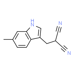 Propanedinitrile, [(6-methyl-1H-indol-3-yl)methyl]- (9CI) Structure