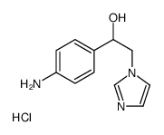 N-(4-Amino-alpha-hydroxyphenethyl)imidazole hydrochloride structure