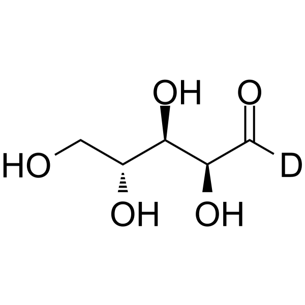 Arabinose-d1 structure