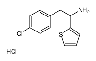 2-(4-chlorophenyl)-1-thiophen-2-ylethanamine,hydrochloride Structure