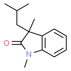 2H-Indol-2-one,1,3-dihydro-1,3-dimethyl-3-(2-methylpropyl)-(9CI) structure