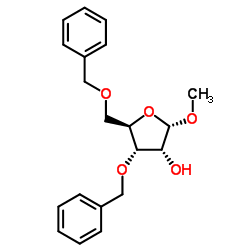 Methyl 3,5-di-O-benzyl-α-D-ribofuranoside Structure