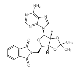 2-(((3AR,4R,6R,6AR)-6-(6-AMINO-9H-PURIN-9-YL)-2,2-DIMETHYLTETRAHYDROFURO[3,4-D][1,3]DIOXOL-4-YL)METHYL)ISOINDOLINE-1,3-DIONE Structure