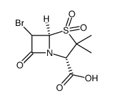 6-bromo-1,1-dioxopenicillanic acid结构式