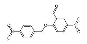 5-Nitro-2-(4-nitrobenzyloxy)benzaldehyd结构式