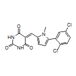 5-[[5-(2,5-Dichlorophenyl)-1-methyl-2-pyrrolyl]methylene]pyrimidine-2,4,6(1H,3H,5H)-trione Structure