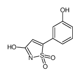 5-(3-hydroxyphenyl)-1,1-dioxo-1,2-thiazol-3-one结构式