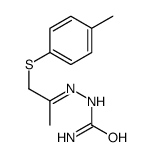 [1-(4-methylphenyl)sulfanylpropan-2-ylideneamino]urea Structure