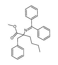 methyl-α-butyl-N-(diphenylmethylene)phenylalaninate Structure