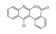 2,4-dichloro-3-(2-nitro-phenyl)-quinoline Structure