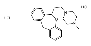 1-[2-(6,11-dihydrobenzo[c][1]benzoxepin-6-yl)ethyl]-4-methylpiperazine,dihydrochloride结构式