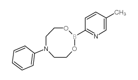 5-Methylpyridine-2-boronic acid N-phenyldiethanolamine ester structure