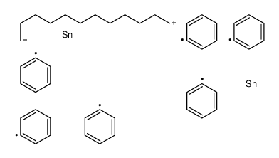 triphenyl(12-triphenylstannyldodecyl)stannane Structure