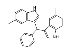 5-methyl-3-[(5-methyl-1H-indol-3-yl)-phenylmethyl]-1H-indole Structure