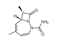 <7α,8α>-5,8-Dimethyl-9-oxo-1,2-diazabicyclo<5.2.0>nona-3,5-dien-2-carboxamid Structure