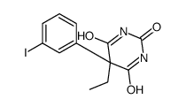 5-ethyl-5-(3-iodophenyl)-1,3-diazinane-2,4,6-trione结构式