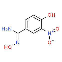 N',4-dihydroxy-3-nitrobenzenecarboximidamide Structure