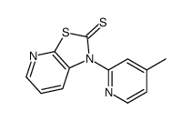 1-(4-methylpyridin-2-yl)-[1,3]thiazolo[5,4-b]pyridine-2-thione结构式