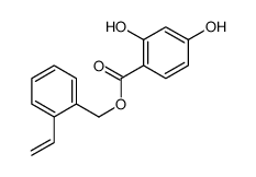 (2-ethenylphenyl)methyl 2,4-dihydroxybenzoate Structure