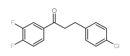 3-(4-CHLOROPHENYL)-3',4'-DIFLUOROPROPIOPHENONE Structure