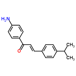 (2E)-1-(4-Aminophenyl)-3-(4-isopropylphenyl)-2-propen-1-one结构式