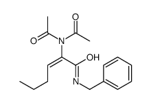 N-benzyl-2-(diacetylamino)hex-2-enamide Structure