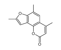 4,6,8-trimethylfuro[2,3-h]chromen-2-one Structure