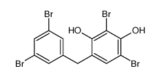 2,4-dibromo-6-[(3,5-dibromophenyl)methyl]benzene-1,3-diol Structure