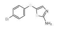 5-[(4-BROMOPHENYL)SULFANYL]-1,3-THIAZOL-2-YLAMINE结构式