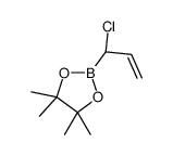 2-[(1S)-1-chloroprop-2-enyl]-4,4,5,5-tetramethyl-1,3,2-dioxaborolane结构式